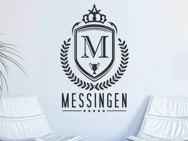 Wandtattoo Messingen Wappen