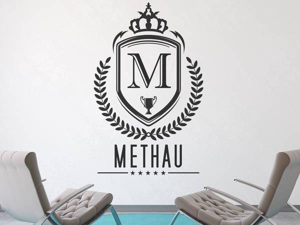 Wandtattoo Methau Wappen