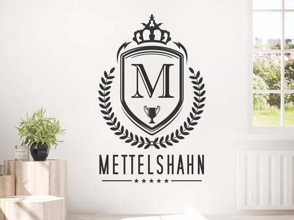 Wandtattoo Mettelshahn Wappen