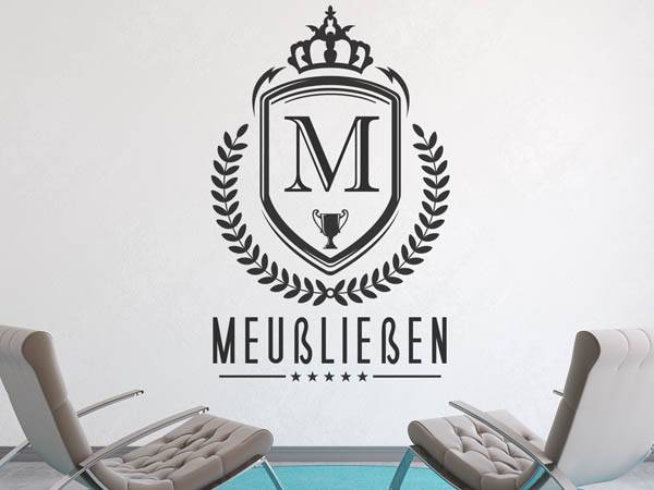 Wandtattoo Meußließen Wappen