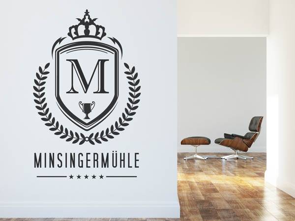 Wandtattoo Minsingermühle Wappen
