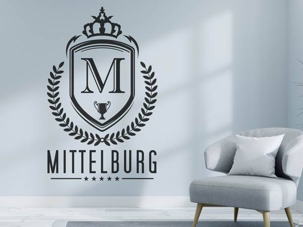 Wandtattoo Mittelburg Wappen