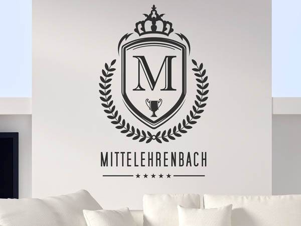Wandtattoo Mittelehrenbach Wappen