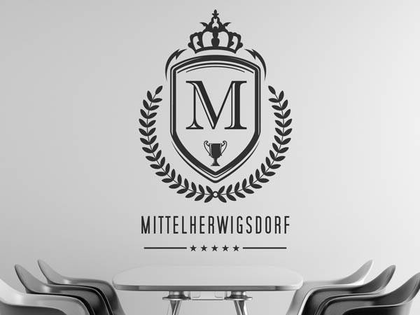 Wandtattoo Mittelherwigsdorf Wappen
