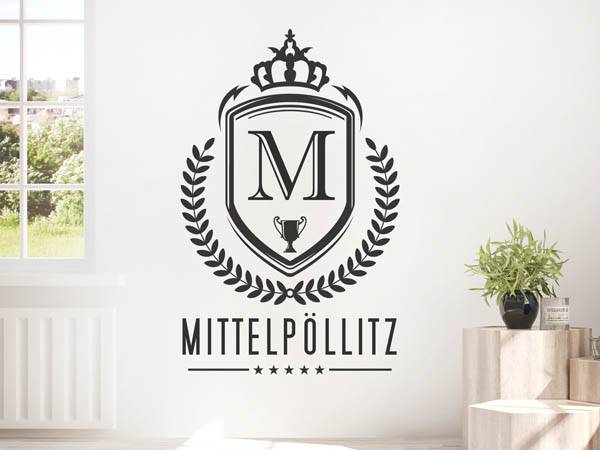 Wandtattoo Mittelpöllitz Wappen