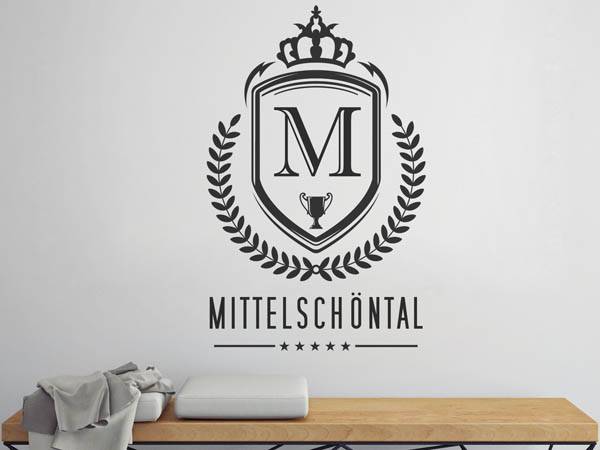 Wandtattoo Mittelschöntal Wappen