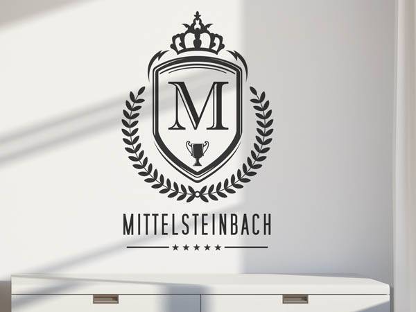 Wandtattoo Mittelsteinbach Wappen