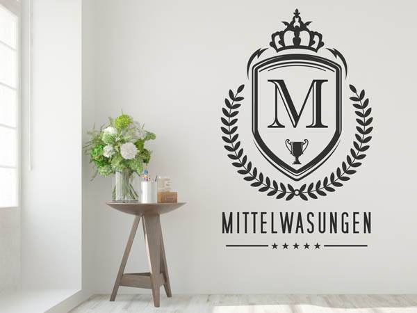 Wandtattoo Mittelwasungen Wappen