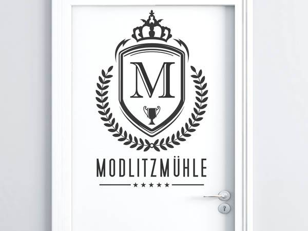 Wandtattoo Modlitzmühle Wappen