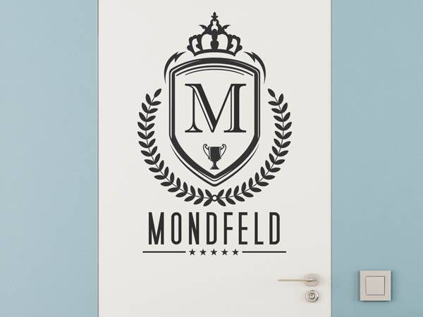 Wandtattoo Mondfeld Wappen