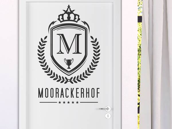 Wandtattoo Moorackerhof Wappen