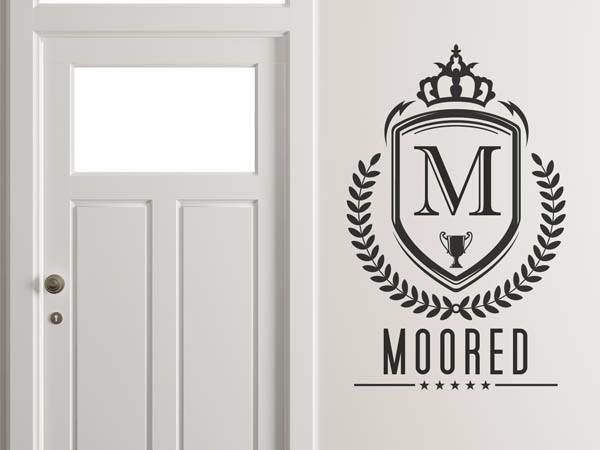 Wandtattoo Moored Wappen