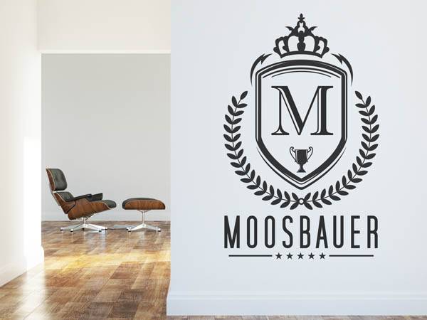 Wandtattoo Moosbauer Wappen