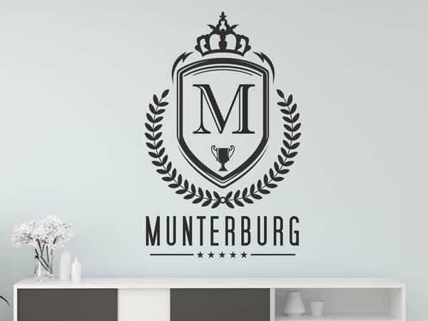 Wandtattoo Munterburg Wappen