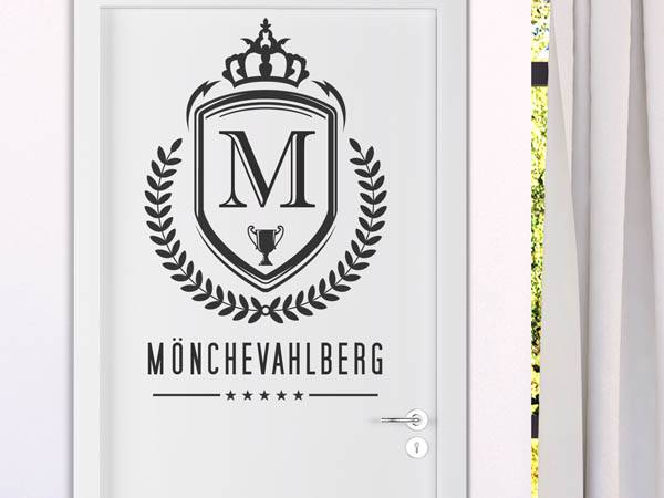 Wandtattoo Mönchevahlberg Wappen