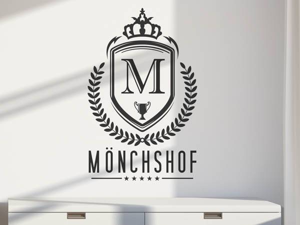 Wandtattoo Mönchshof Wappen