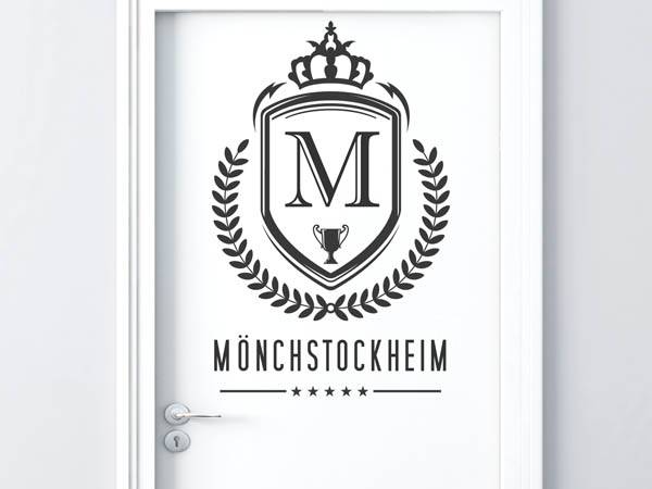 Wandtattoo Mönchstockheim Wappen