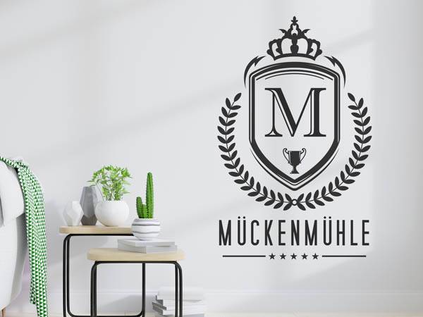 Wandtattoo Mückenmühle Wappen