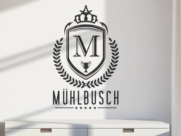 Wandtattoo Mühlbusch Wappen