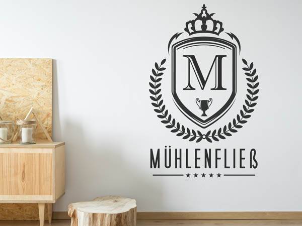 Wandtattoo Mühlenfließ Wappen