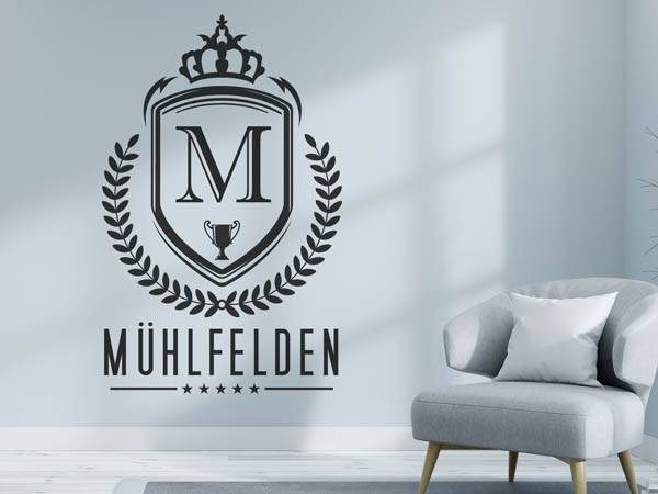 Wandtattoo Mühlfelden Wappen