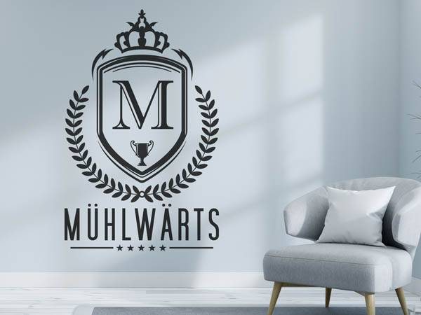 Wandtattoo Mühlwärts Wappen