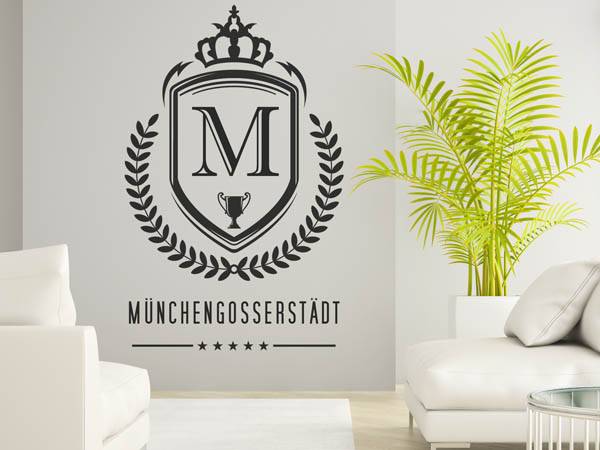 Wandtattoo Münchengosserstädt Wappen