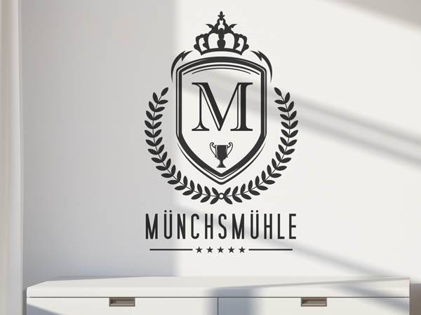 Wandtattoo Münchsmühle Wappen