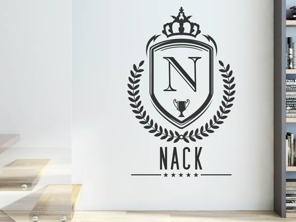 Wandtattoo Nack Wappen