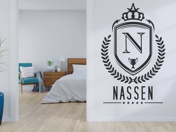 Wandtattoo Nassen Wappen