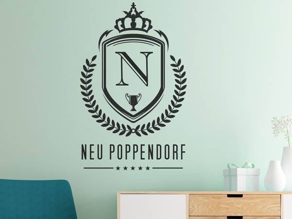 Wandtattoo Neu Poppendorf Wappen