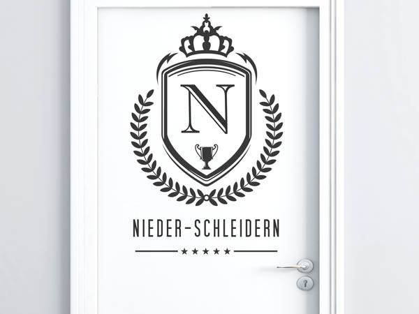 Wandtattoo Nieder-Schleidern Wappen