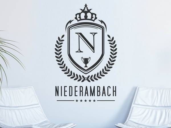 Wandtattoo Niederambach Wappen