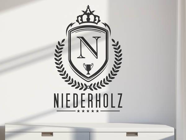 Wandtattoo Niederholz Wappen