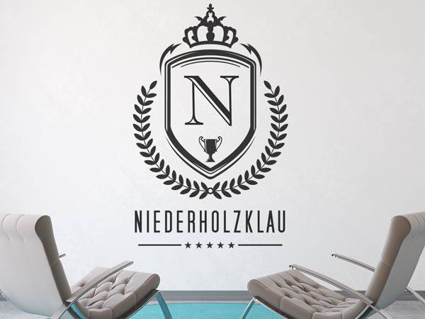 Wandtattoo Niederholzklau Wappen