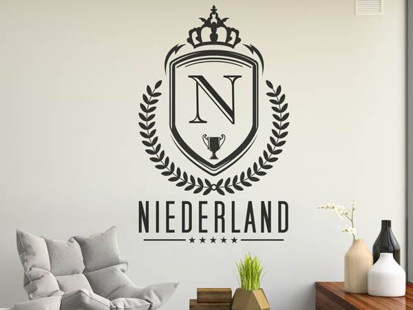 Wandtattoo Niederland Wappen