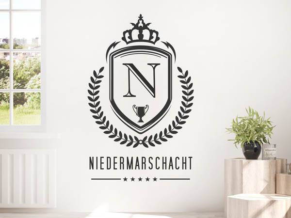 Wandtattoo Niedermarschacht Wappen