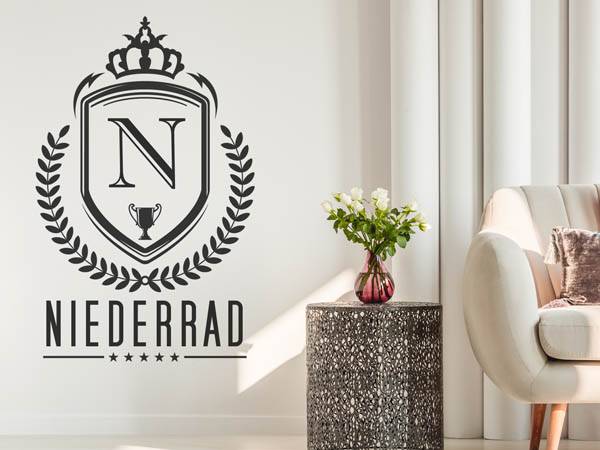 Wandtattoo Niederrad Wappen