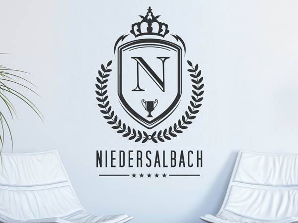 Wandtattoo Niedersalbach Wappen