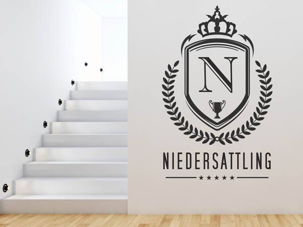 Wandtattoo Niedersattling Wappen