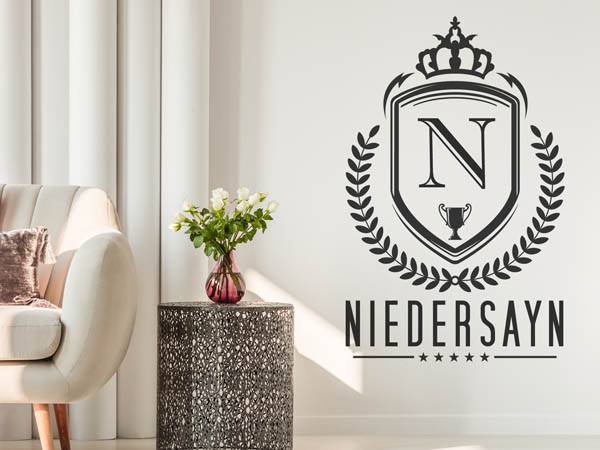 Wandtattoo Niedersayn Wappen