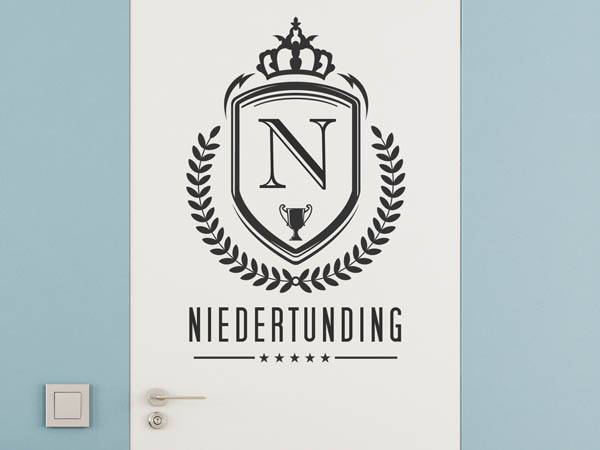 Wandtattoo Niedertunding Wappen