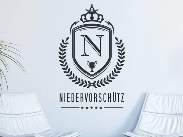 Wandtattoo Niedervorschütz Wappen