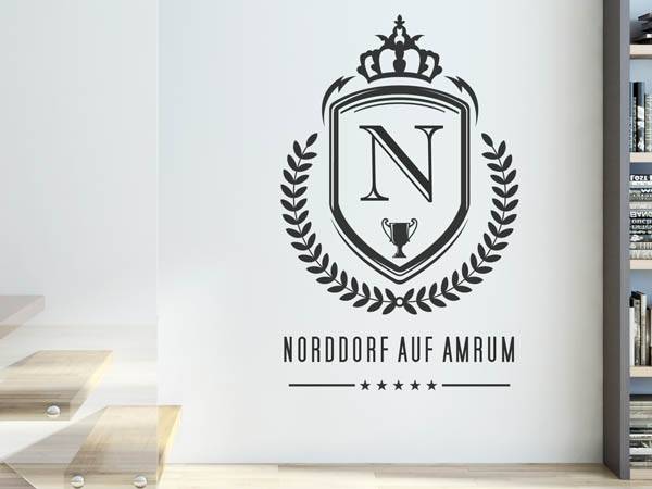 Wandtattoo Norddorf auf Amrum Wappen