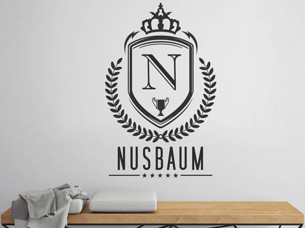 Wandtattoo Nusbaum Wappen
