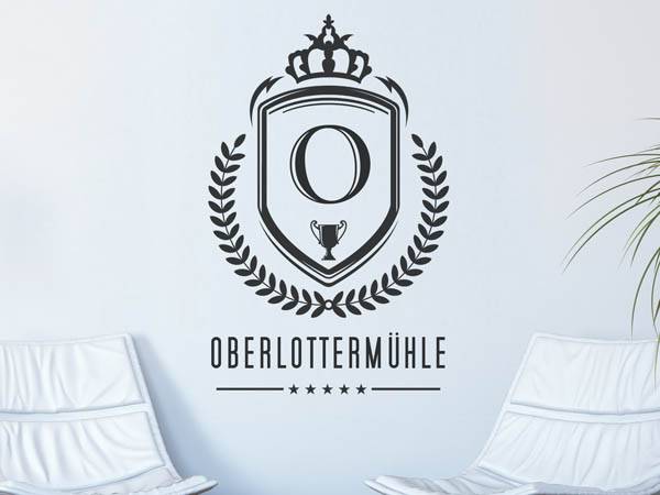 Wandtattoo Oberlottermühle Wappen