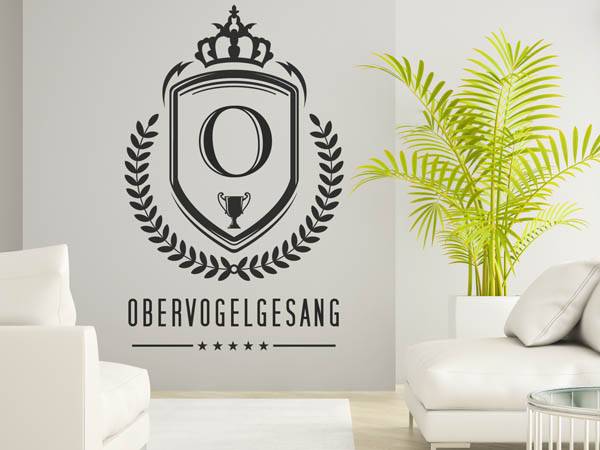 Wandtattoo Obervogelgesang Wappen