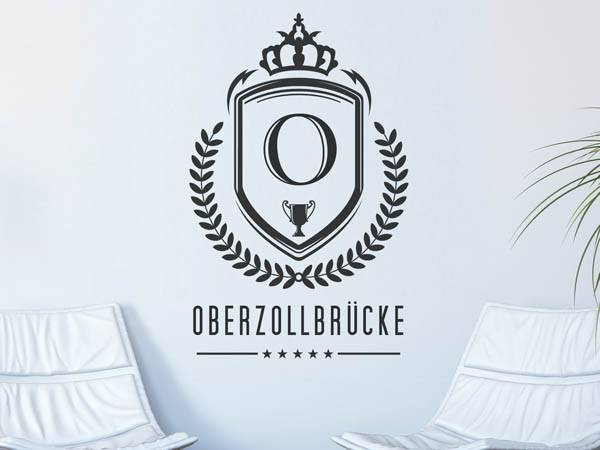 Wandtattoo Oberzollbrücke Wappen