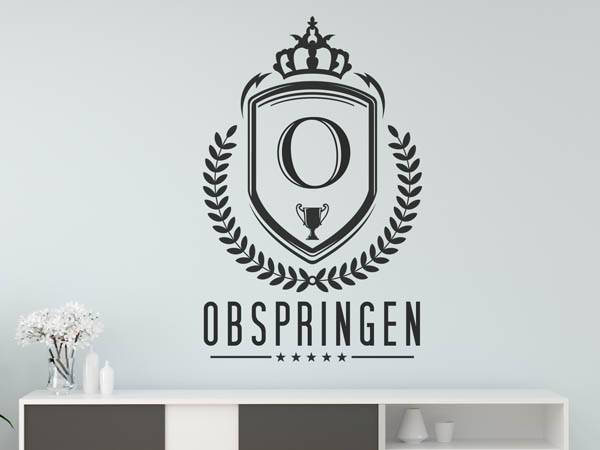 Wandtattoo Obspringen Wappen