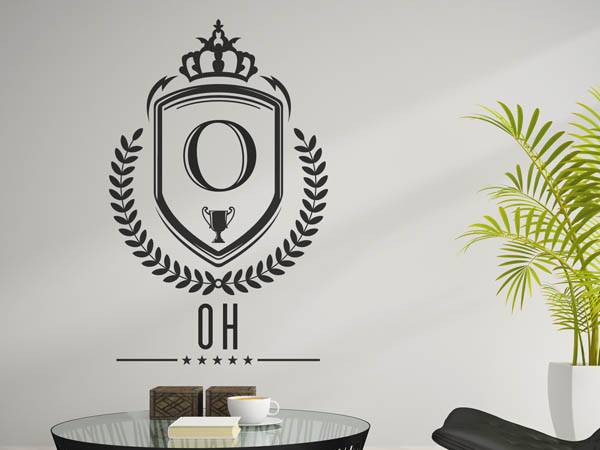 Wandtattoo Oh Wappen